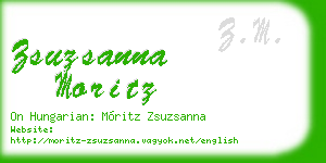 zsuzsanna moritz business card
