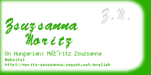 zsuzsanna moritz business card